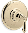 KOHLER TS72767-4-AF Artifacts Rite-Temp Valve Trim With Lever Handle in Vibrant French Gold