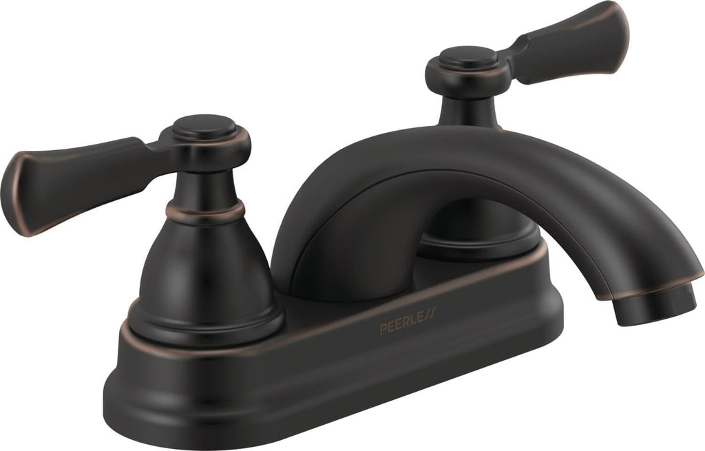 Peerless P2465LF-OB Elmhurst Two-Handle Bath Faucet Centerset, Oil Rubbed Bronze