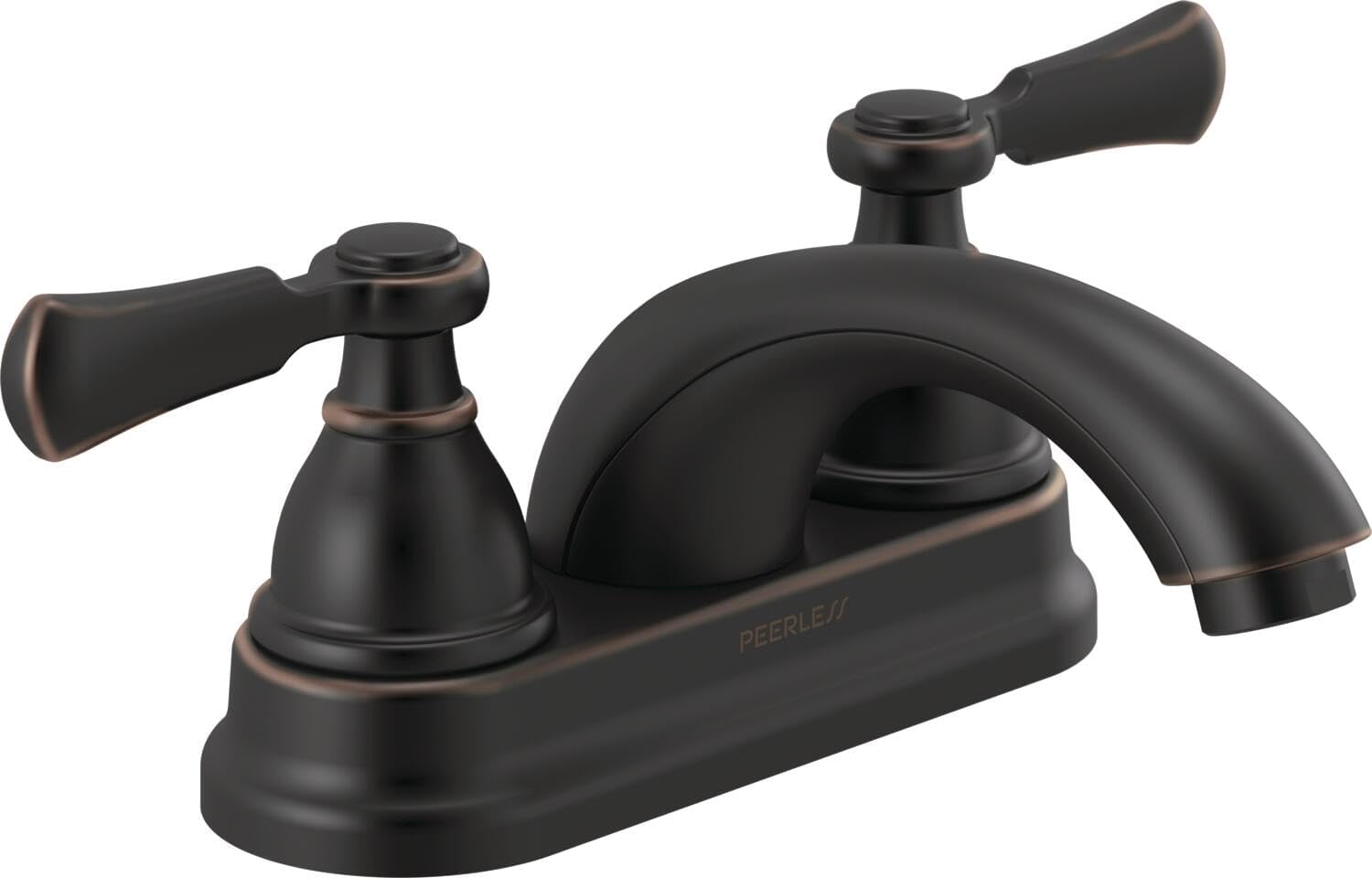 Peerless P2465LF-OB Elmhurst Two-Handle Bath Faucet Centerset, Oil Rubbed Bronze