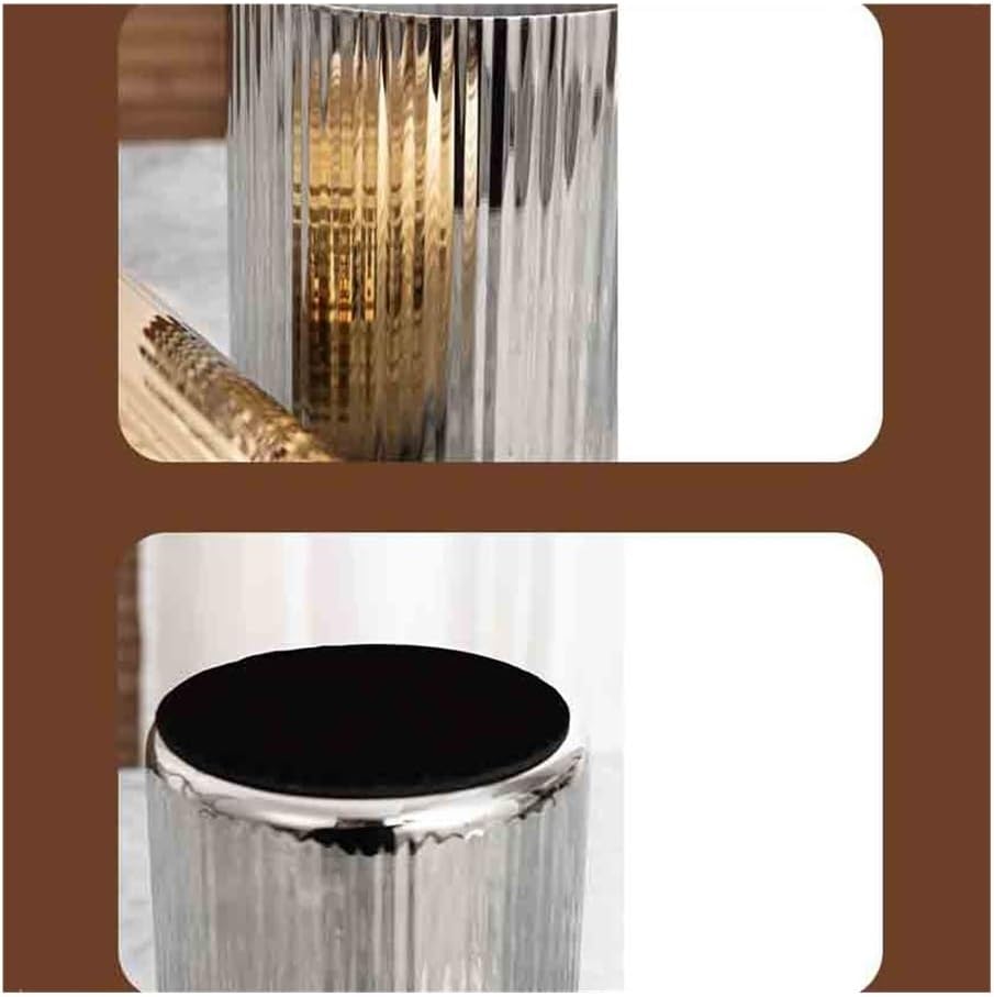 Ice Bucket, Thickened Stainless Steel Straight Grain Ice Bucket Double Champagne Bucket Red Wine Chilled Bar Double Insulation Bucket Storage Bucket Ice Buckets For Parties(Gold)