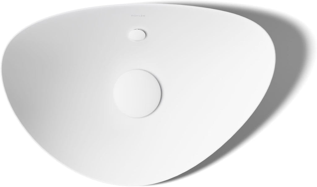 Kohler 20704-0 Veil™ 21' oval vessel bathroom sink, White