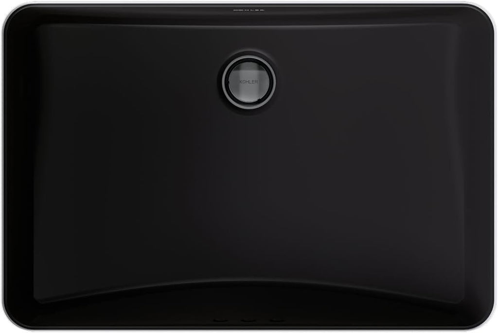 Kohler K-2214-G-7 1-Bowl Undermount Bathroom Sink Black Black