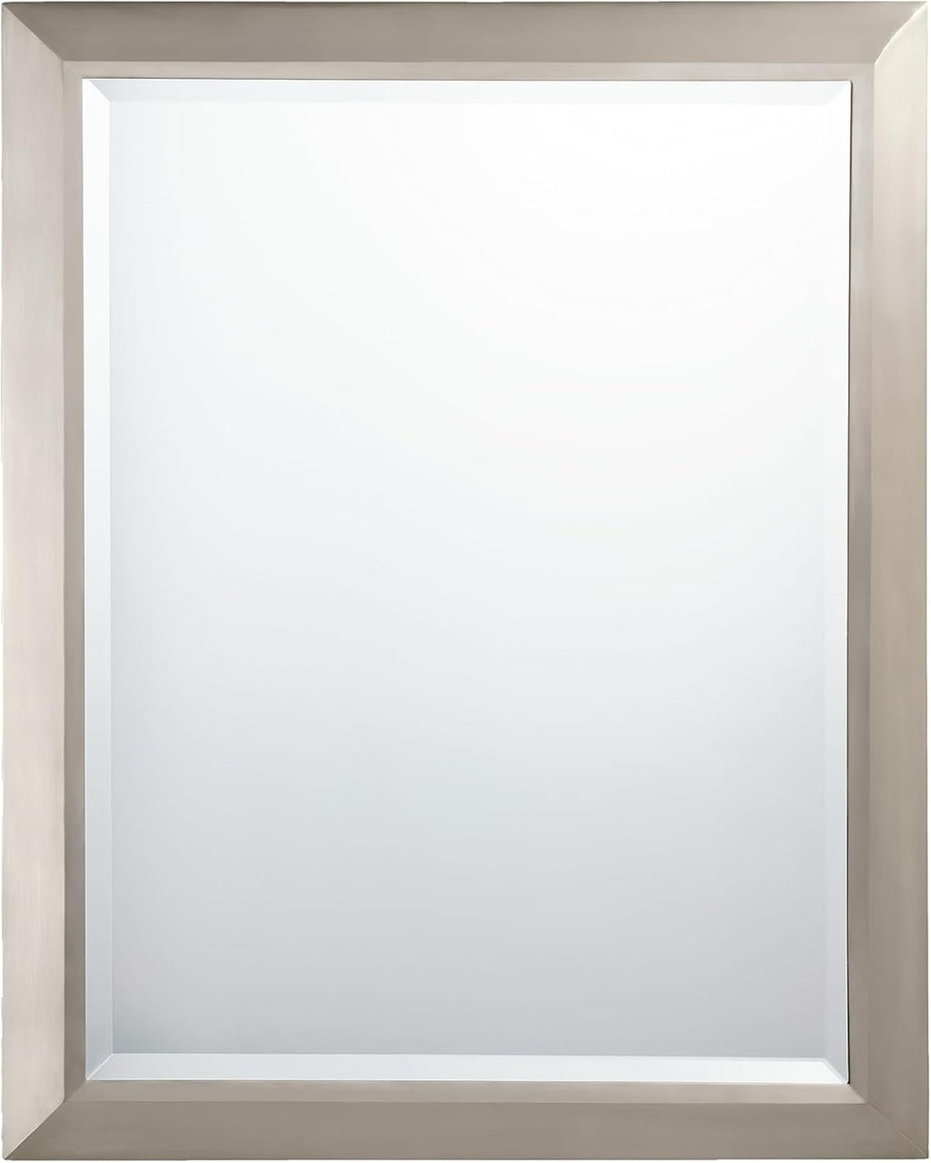 Kichler 30' Rectangular Wall Mirror in Brushed Nickel, (24' W x 30' H), 41011NI