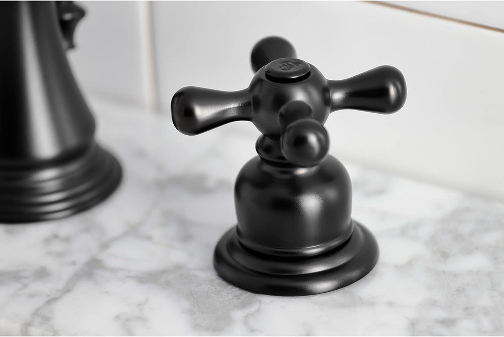 Fauceture FSC1970AX American Classic Widespread Bathroom Faucet with Brass Pop-Up, Matte Black