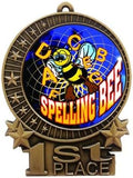 Express Medals Various Styles 1 to 50 Pack Gold Color Spelling Bee Medals Trophy Award with Neck Ribbon Medal Trophies Gift Prize Tournament Champion Team 1st Place