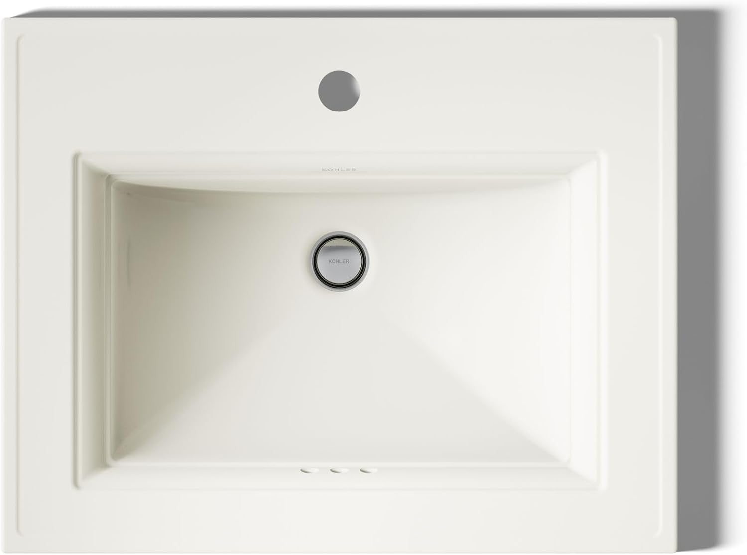 Kohler 2337-1-95 Memoirs® Stately 22-3/4' rectangular drop-in bathroom sink, Ice Grey