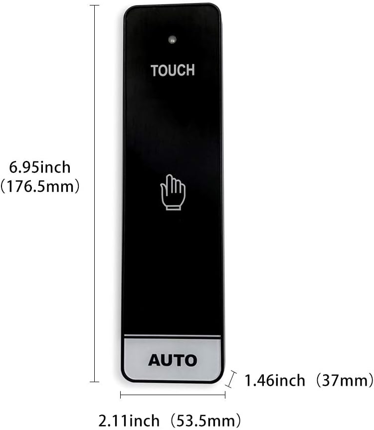 Olideauto DSW120 Automatic Swinging Open and Close Door Intelligent Access Control System with Wireless Long Push Panel and Fingerprint Scanner Password and Card Reader Keypad