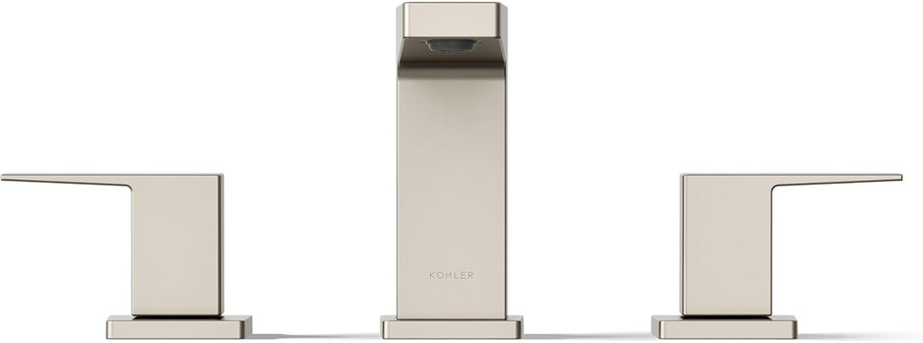 Kohler 23255-4-BN Honesty® Widespread Bathroom Sink Faucet, 1.2 gpm, Vibrant Brushed Nickel