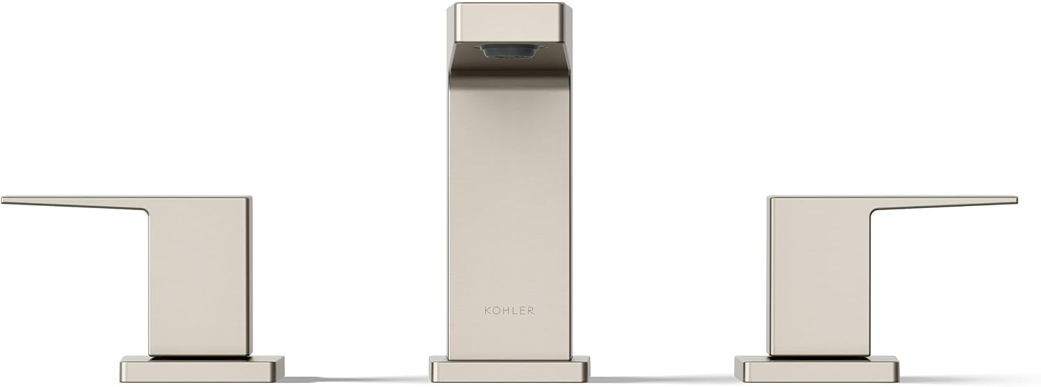 Kohler 23255-4-BN Honesty® Widespread Bathroom Sink Faucet, 1.2 gpm, Vibrant Brushed Nickel