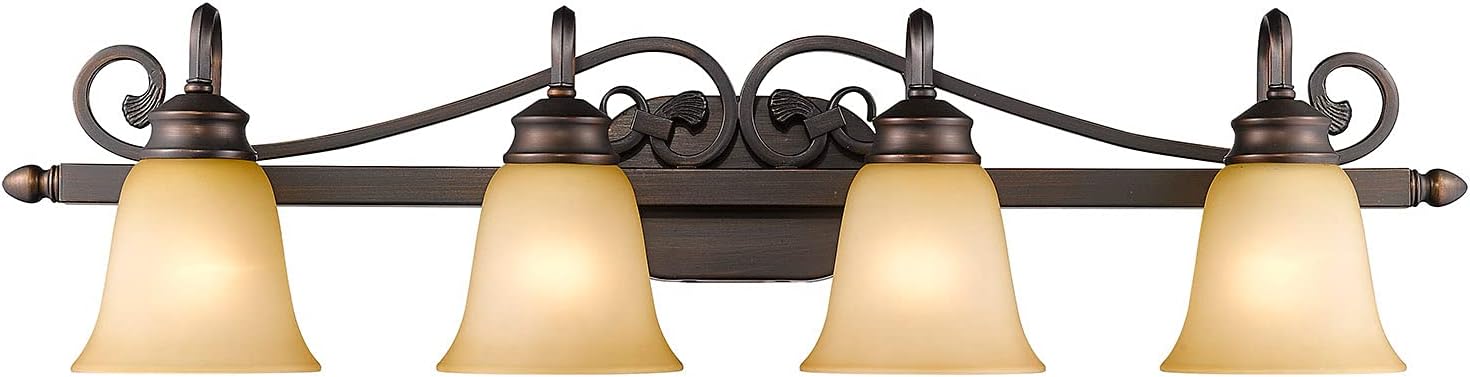 Golden Lighting Belle Meade 4-Light Vanity in Rubbed Bronze