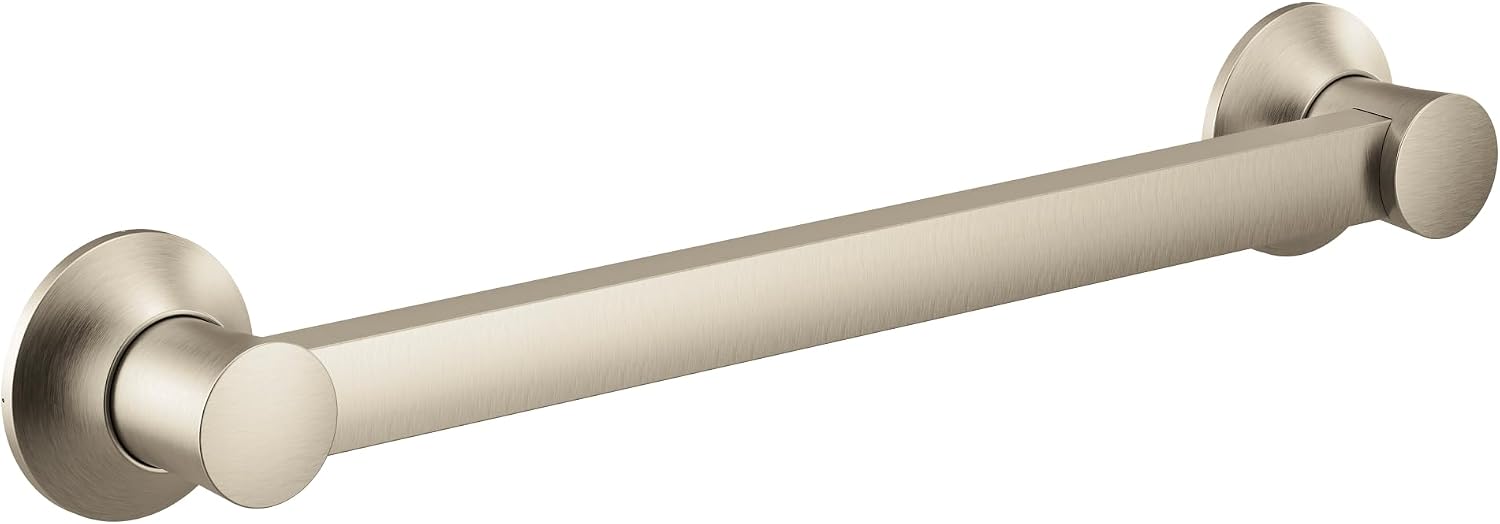Moen YG0336BN Bathroom Safety 36-Inch Stainless Steel Bathroom Grab Bar, Brushed Nickel