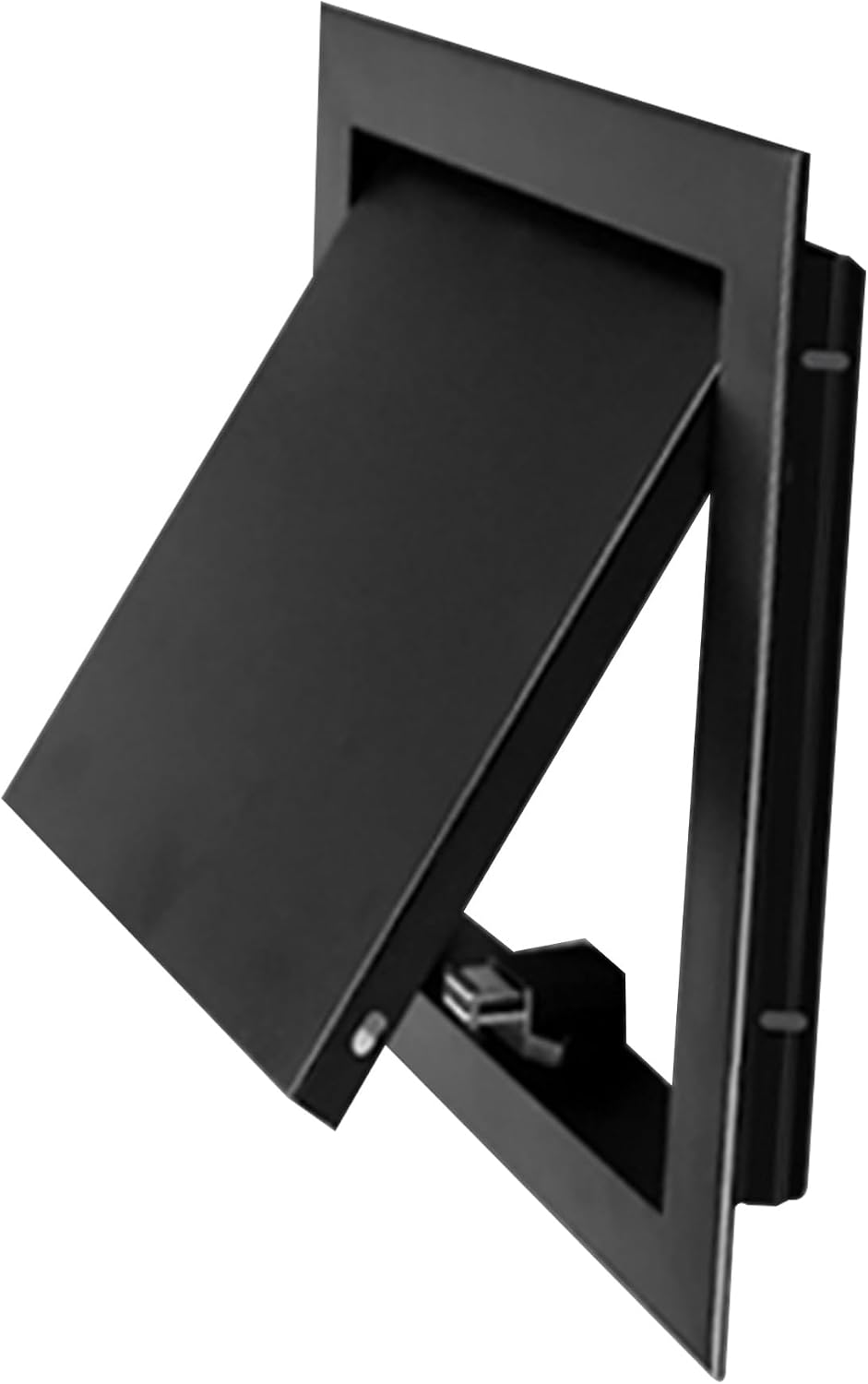 Customizable Black Metal Ceiling Access Panel - 10x16in (25x40cm) for Drywall, Attic & Laundry Chute Door - Perfect for Bathroom & Electrical Maintenance Solutions