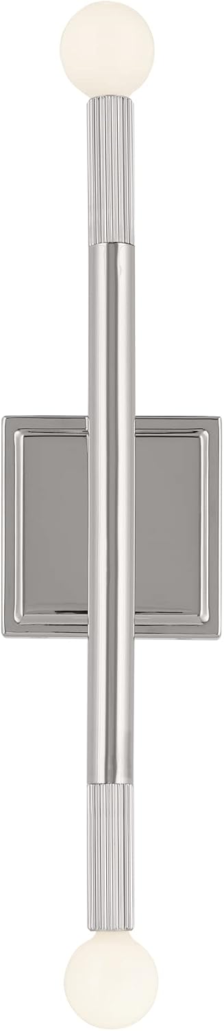 Kichler Odensa 17 Inch 2 Light Wall Sconce in Polished Nickel