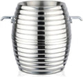 Ice Cube Champagne Ice Bucket with Stand, Wine Ice Bucket with Stand Stainless Steel 5L Standing Ice Bucket for Party Bar Ktv Wedding Club BBQ Home for Wine