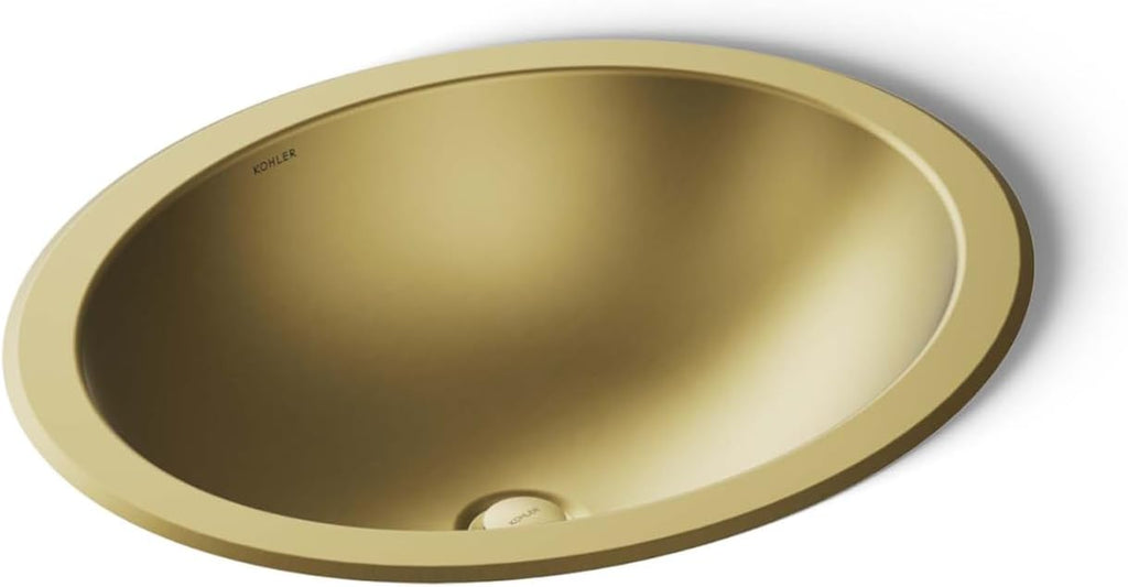 Bachata 20' Oval Drop-In/Undermount Bathroom Sink No Overflow
