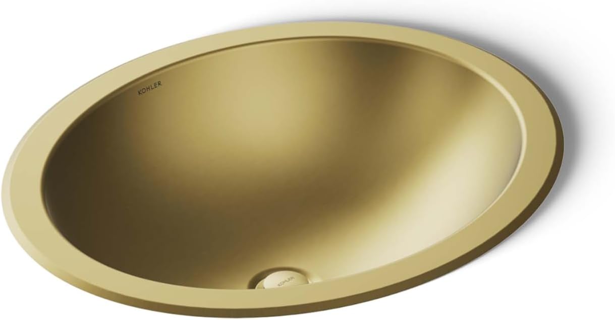 Bachata 20' Oval Drop-In/Undermount Bathroom Sink No Overflow