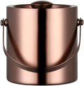 Ice Bucket Champagne Bucket Stainless Steel Ice Bucket Double Thermal Insulation Ice Buckets with Lid Champagne Bucket for Bar Ice Buckets for Parties (Color : Gold, Size : 2L) (Rose Gold 2L)