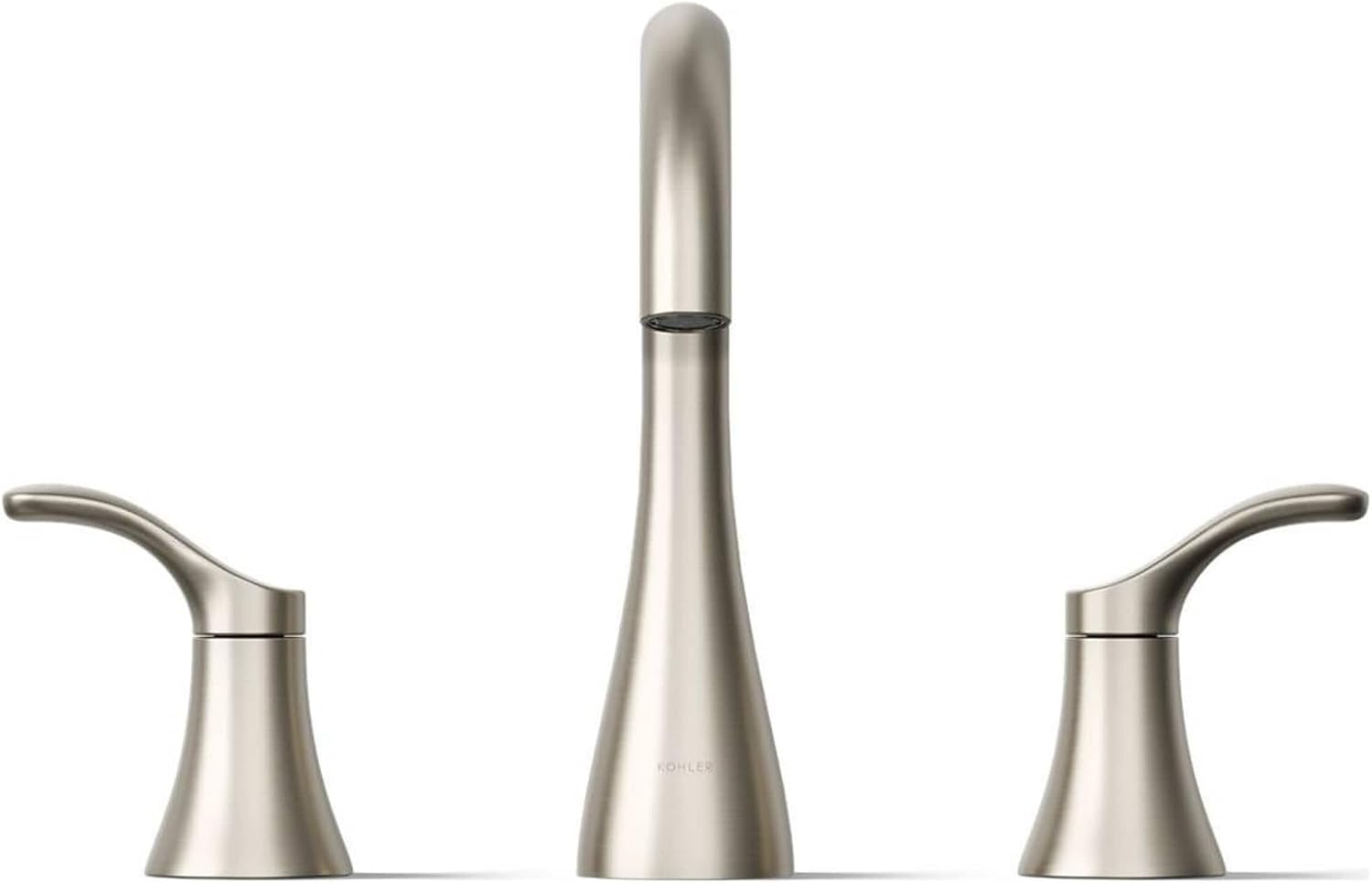 KOHLER K-27390-4N-CP Simplice® Widespread Bathroom Sink Faucet, Two Lever Handles and Clicker Drain, Bathroom Faucets, 0.5 GPM, Polished Chrome