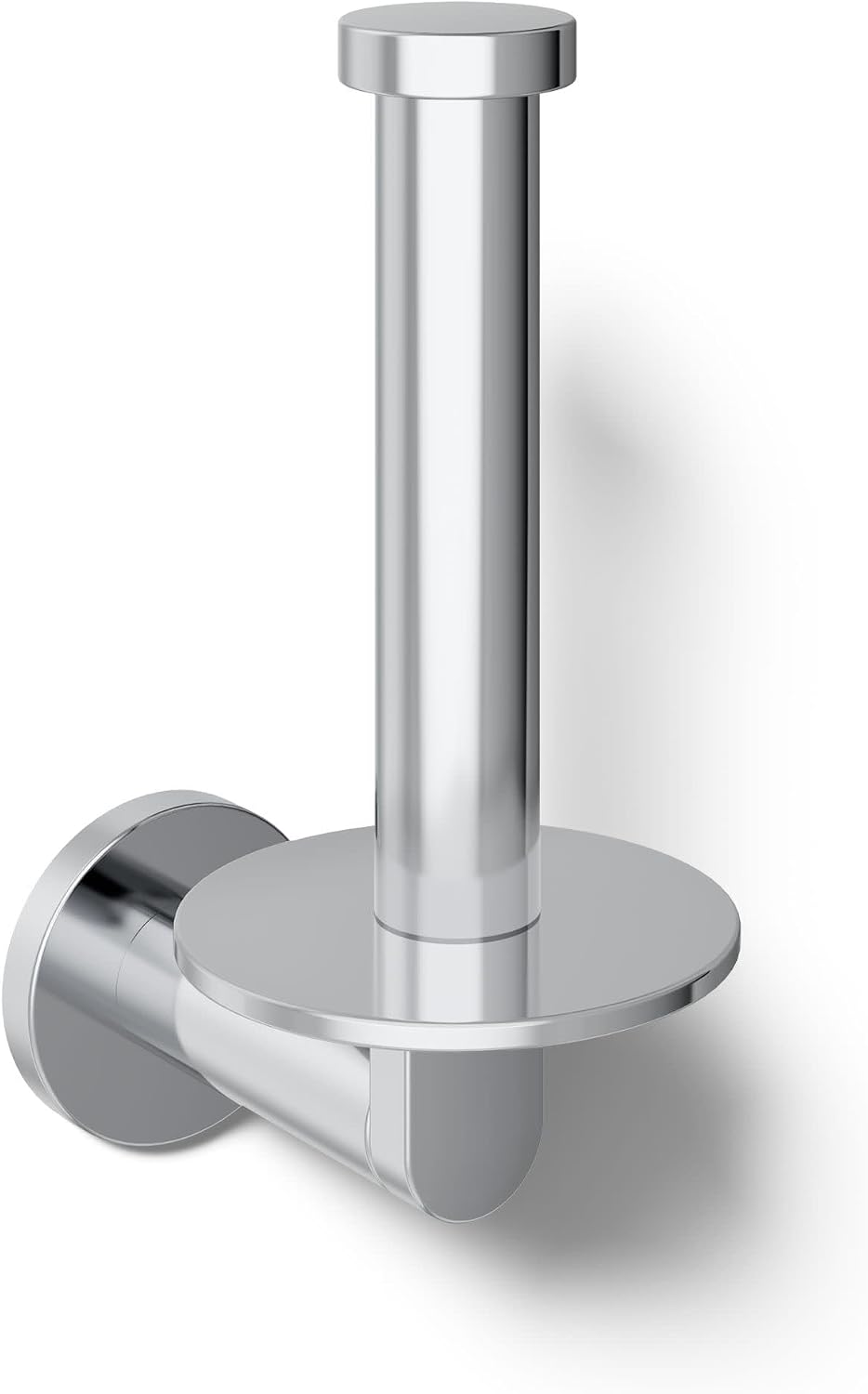 KOHLER K-73148-CP Composed Vertical Toilet Paper Holder Wall Mount, Metal Toilet Paper Holder, Polished Chrome