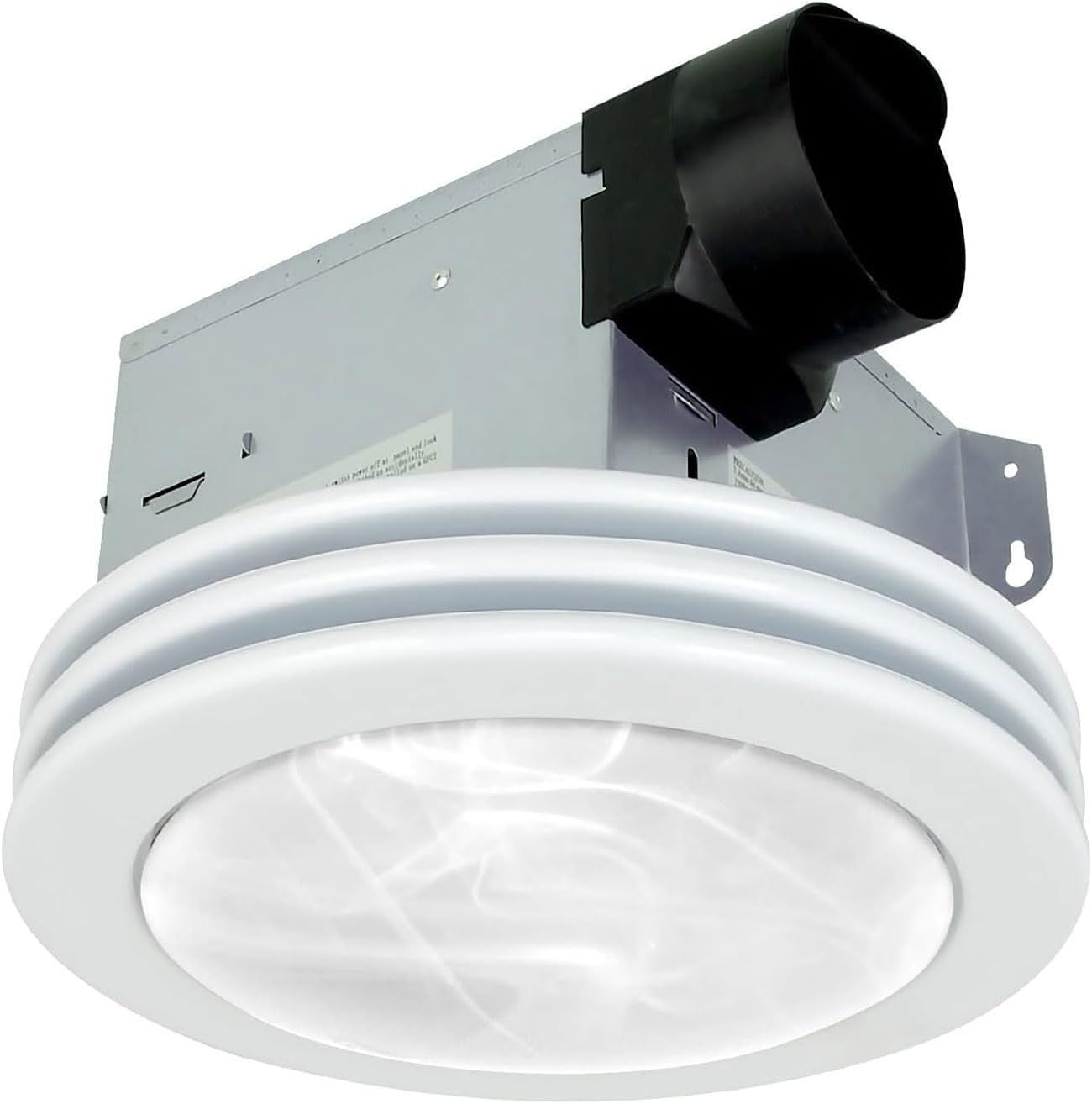 Akicon Exhaust Fan with Light, Ultra Quiet 80 CFM 2.0 Sones Ventilation Exhaust Bathroom Fan with Light, 3000K/4000K/5000K Selectable LED Light (Satin White)