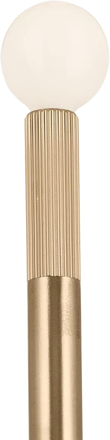 Kichler Odensa 2-Light Wall Vanity, Modern Light in Champagne Bronze, Mount Horizontally or Vertically, for Illuminating Art, TV, Mirrors, Bookshelves, Bed, Vanity, Bar, Hallways (17' x 5'), 52556CPZ