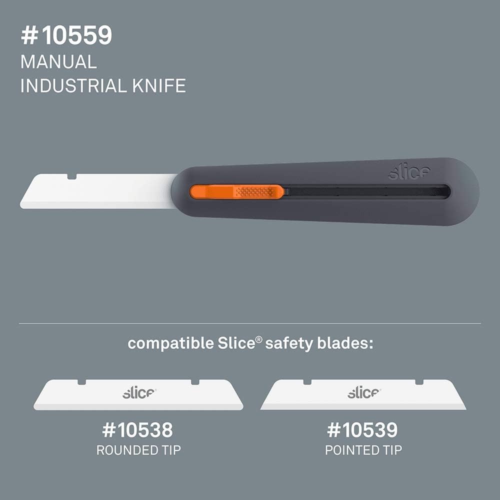 Slice 10559 3' Extra Long Insulation Foam Tool, Designed for Foam Cutting, Finger Friendly Ceramic Blade Adjusts to 4 Positions, Lasts 11x Longer vs Metal, 6 Pack