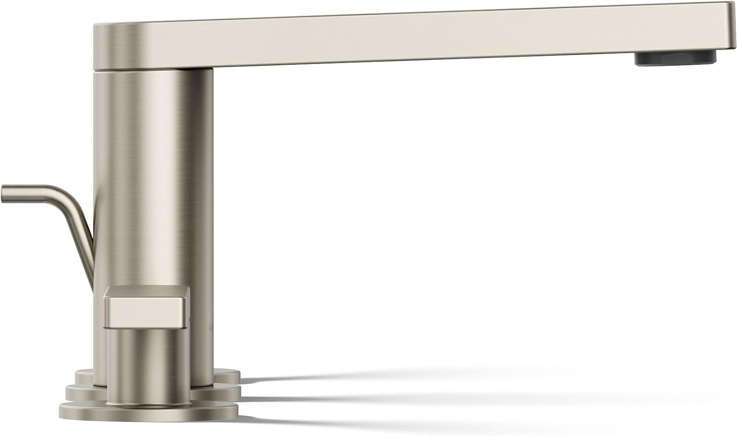 Kohler 73060-4-BN Composed® Widespread Bathroom Sink Faucet with Lever Handles, 1.2 gpm, Vibrant Brushed Nickel