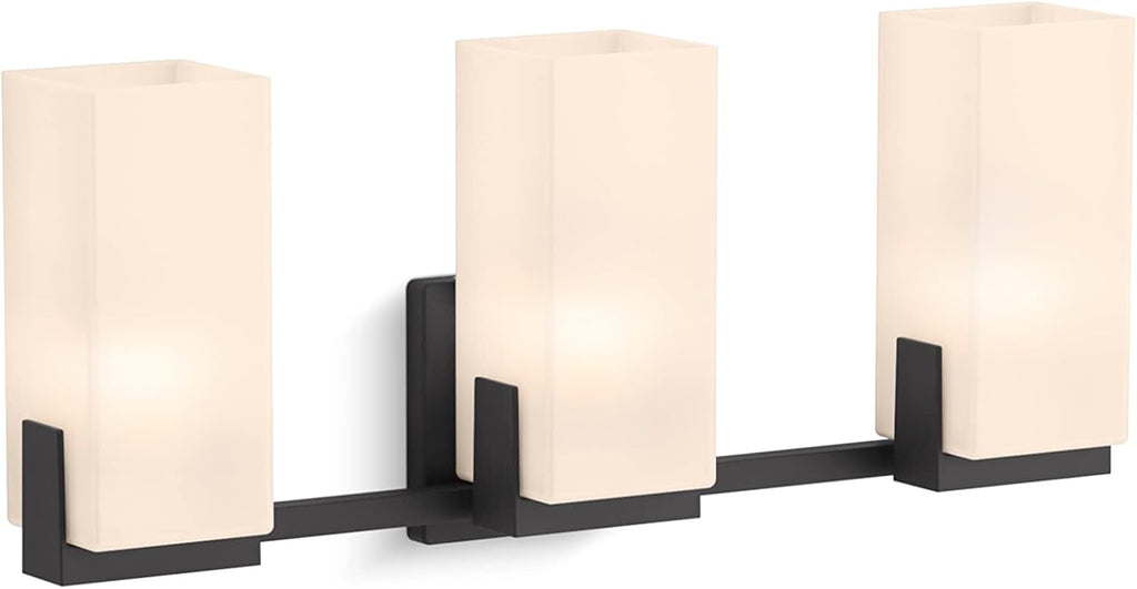 Kohler 3-Light Sconce - Matte Black Honesty Collection