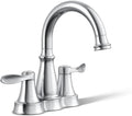 KOHLER K-27378-4K-CP Bellera® Centerset Bathroom Sink Faucet, 1.0 GPM, Corrosion Resistant, Polished Chrome