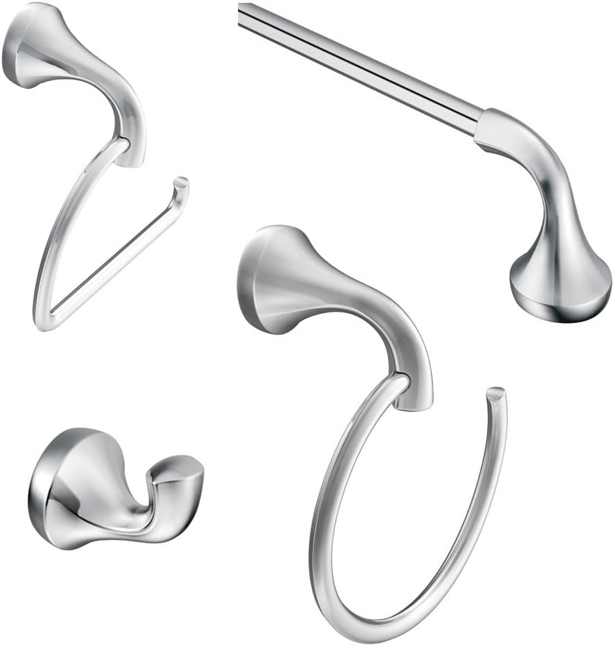 Moenl #Moen KA-EVA-4-CH Moen Eva 4-Piece Acessory Kit, Chrome,
