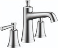 hansgrohe 04774000 Joleena 1.2 GPM Widespread Faucet with Pop-Up Drain, 7.75-Inches Tall, Chrome