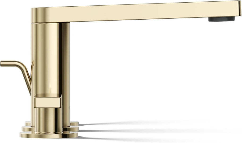 Kohler 73060-4-AF Composed® Widespread Bathroom Sink Faucet with Lever Handles, 1.2 gpm, Vibrant French Gold