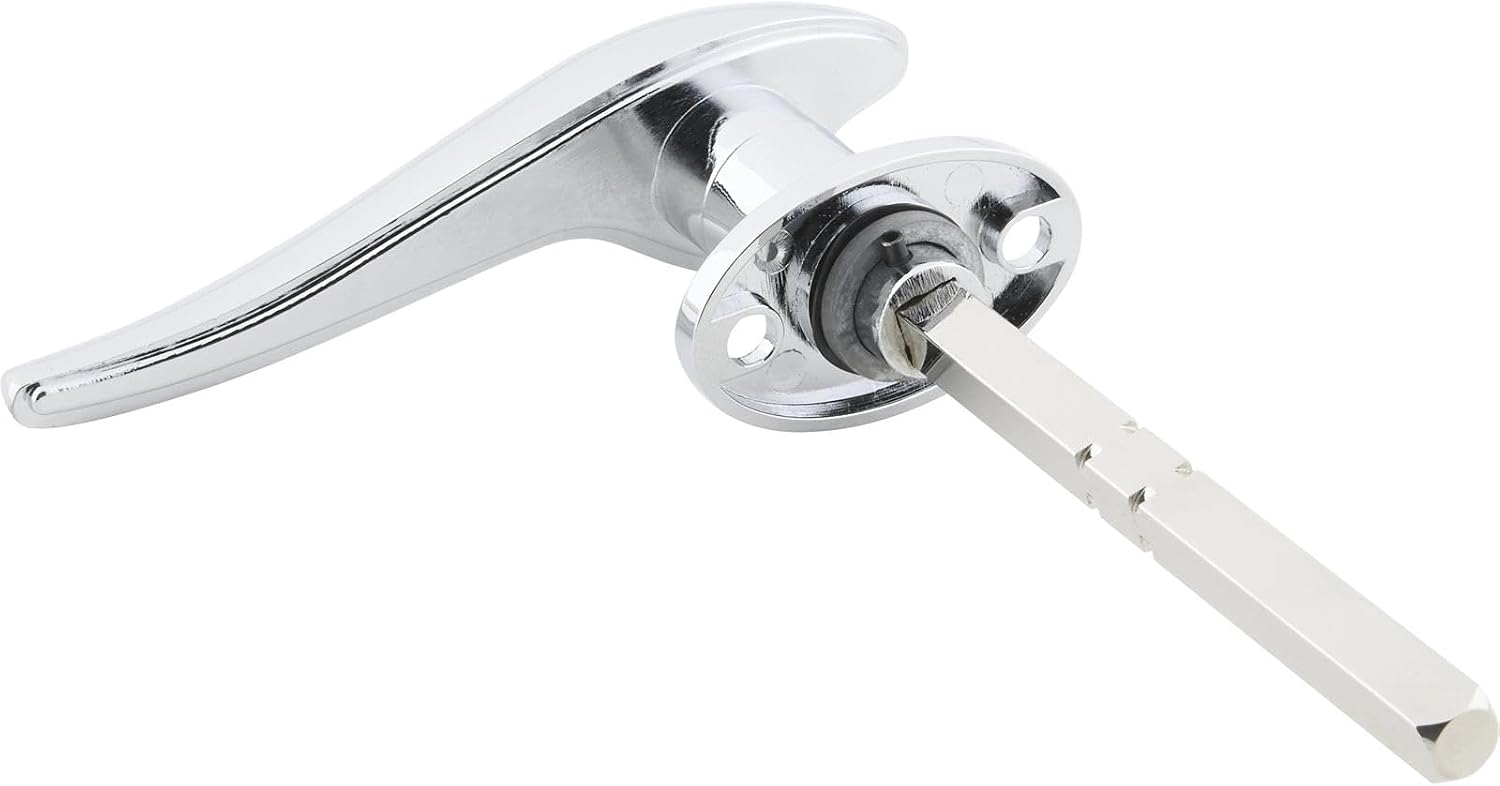 Speedway Motors Outside Door Handle Kit Pair Chrome Steel Exterior Door Handles with Square Shafts and Hardware Compatible with 1932-34 Ford Car Coupe Sedan