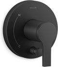 KOHLER T35325-4-BL, Elate Rite-Temp Valve Trim with Diverter, Matte Black, Modern Bathroom Upgrade, Durable Finish