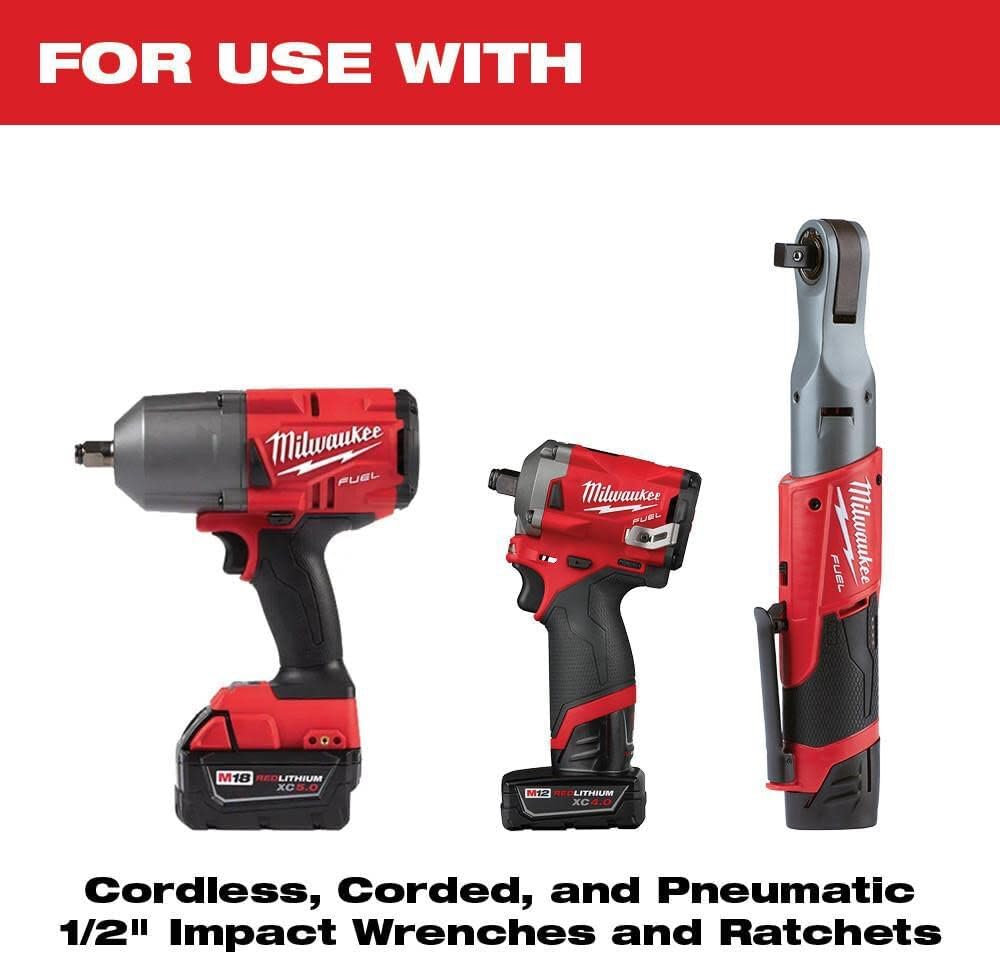 Milwaukee Electric - Shockwave Impact Duty. Socket 1/2. DR 31PC PACKOUT