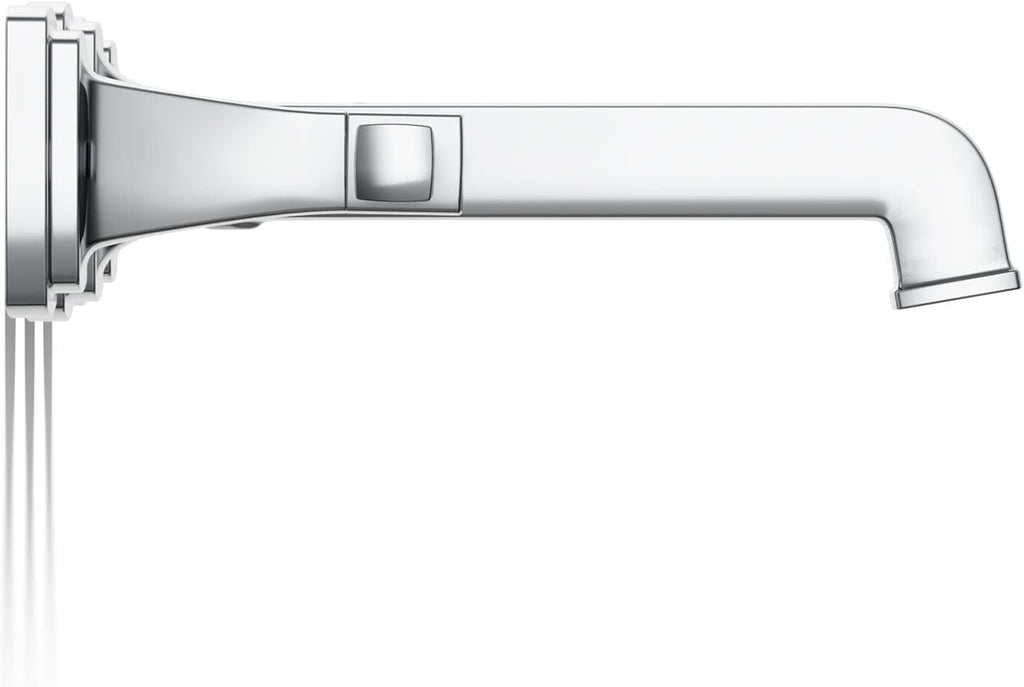 KOHLER T26432-4-CP RIFF Wall-Mount Bathroom Sink Faucet, Bathroom Faucet with Two Lever Handles, 1.2GPM Polished Chrome