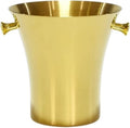 Drink Bucket Bar Supplies Thickened Stainless Steel Ice Bucket Wine Champagne European Home Outdoor Beer Ice Bucket for Parties(Gold)