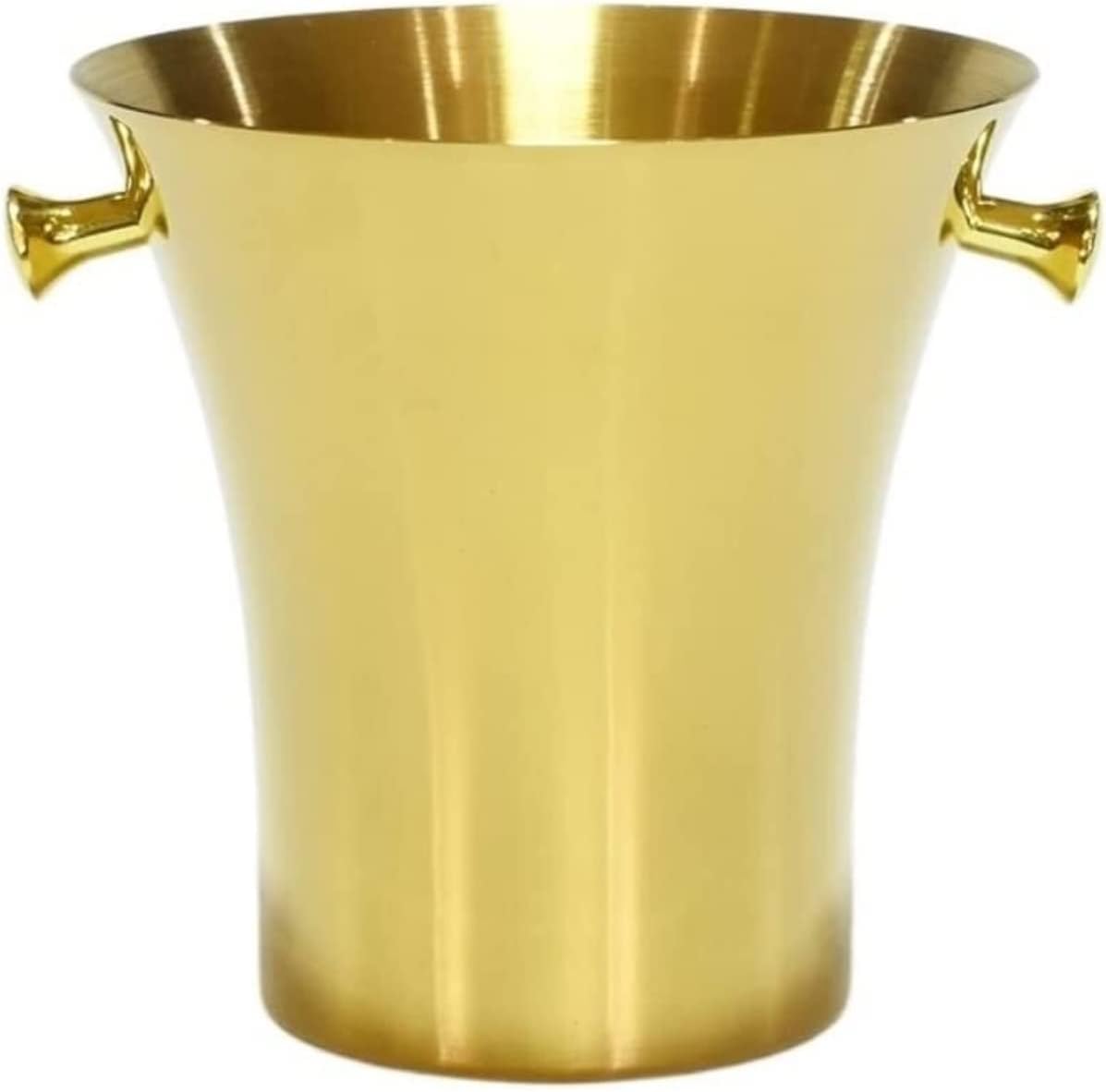Drink Bucket Bar Supplies Thickened Stainless Steel Ice Bucket Wine Champagne European Home Outdoor Beer Ice Bucket for Parties(Gold)