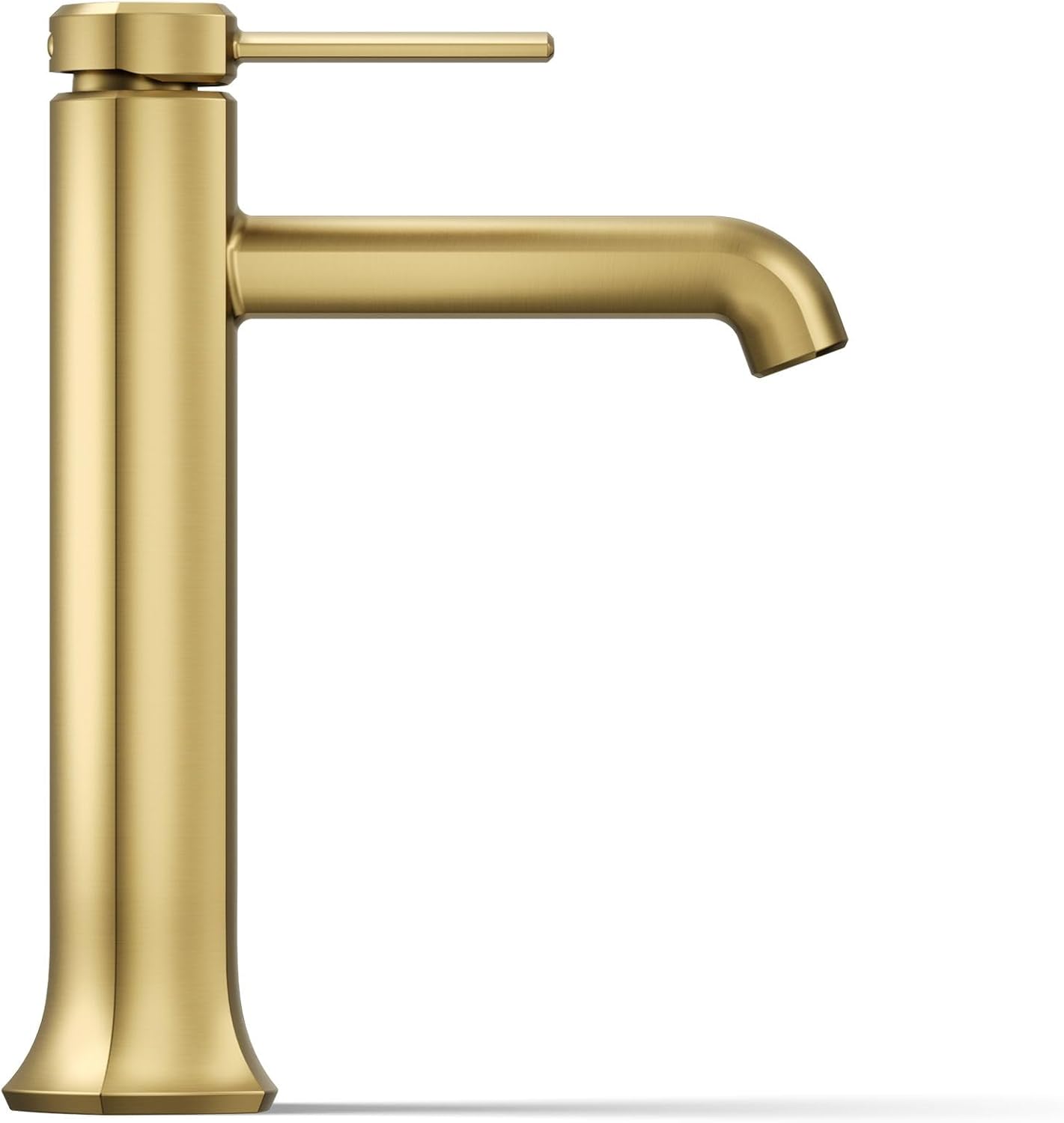 Kohler 27003-4-2MB Occasion® Tall Single-Handle Bathroom Sink Faucet, 1.2 gpm, Vibrant Brushed Moderne Brass