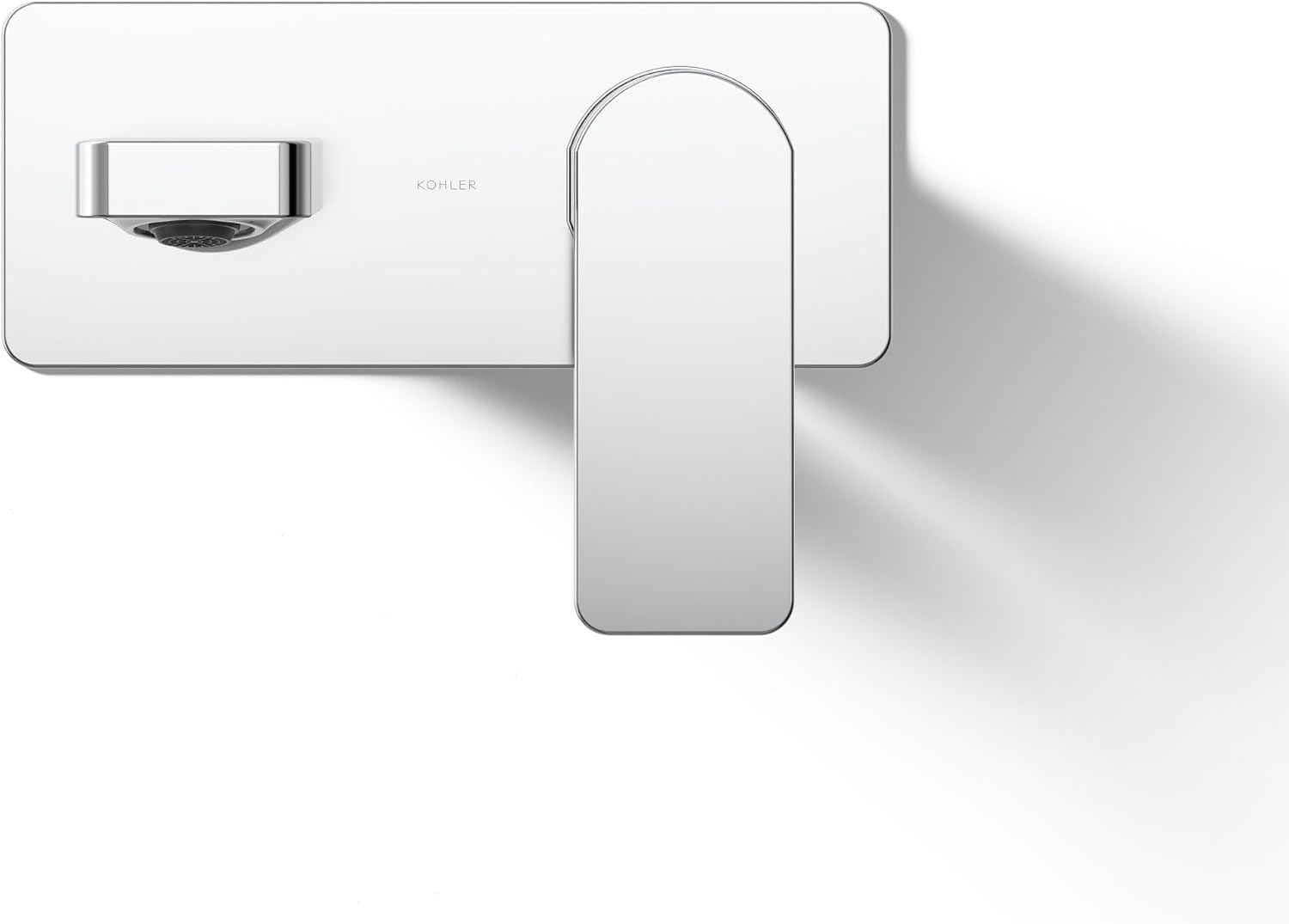 Kohler 22567-4-CP Parallel® Wall-Mount Single-Handle Bathroom Sink Faucet, 1.2 gpm, Polished Chrome