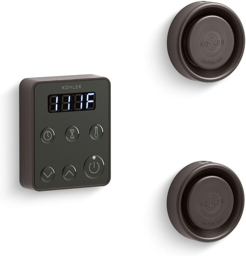 KOHLER 5558-2BZ Invigoration Series Tandem Steam Generator Control Kit, Oil-Rubbed Bronze