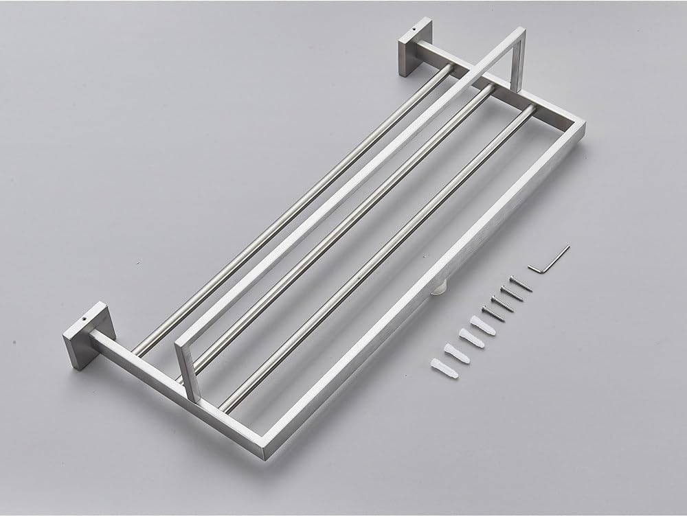 Stainless Steel Bathroom Accessories Set Brushed Nickel Towel Bar Robe Hook Toilet Paper Holder Ring Accessory,Towel Shelf