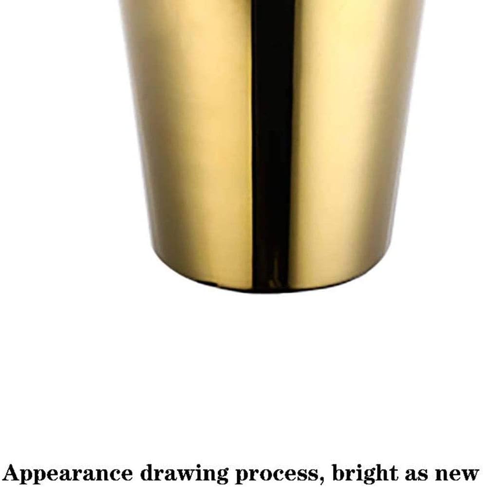 Ice Cube Storage Metal ChampagneStainless Steel Plated Ice Bucket Deer Head Shandle Ice Bucket Suitable for Beer, Wine and Cocktail Parties/Gold/3L (Silver 5L)