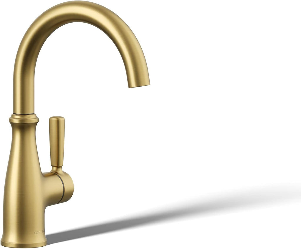 Kohler 26367-2MB Traditional Beverage Faucet, Vibrant Brushed Moderne Brass
