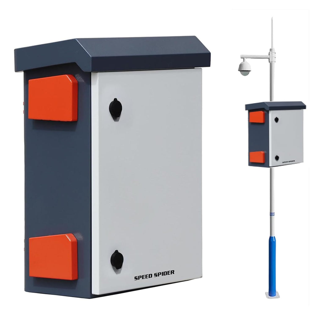 Outdoor Electrical Box Nema Enclosure - 19.7*23.6*11.8' Universal IP Weatherproof Equipment Box,Galvanized Plate Electrical Enclosure,with Removable Mounting Plate and Muffin Fan Vent(50 * 60 * 30cm)