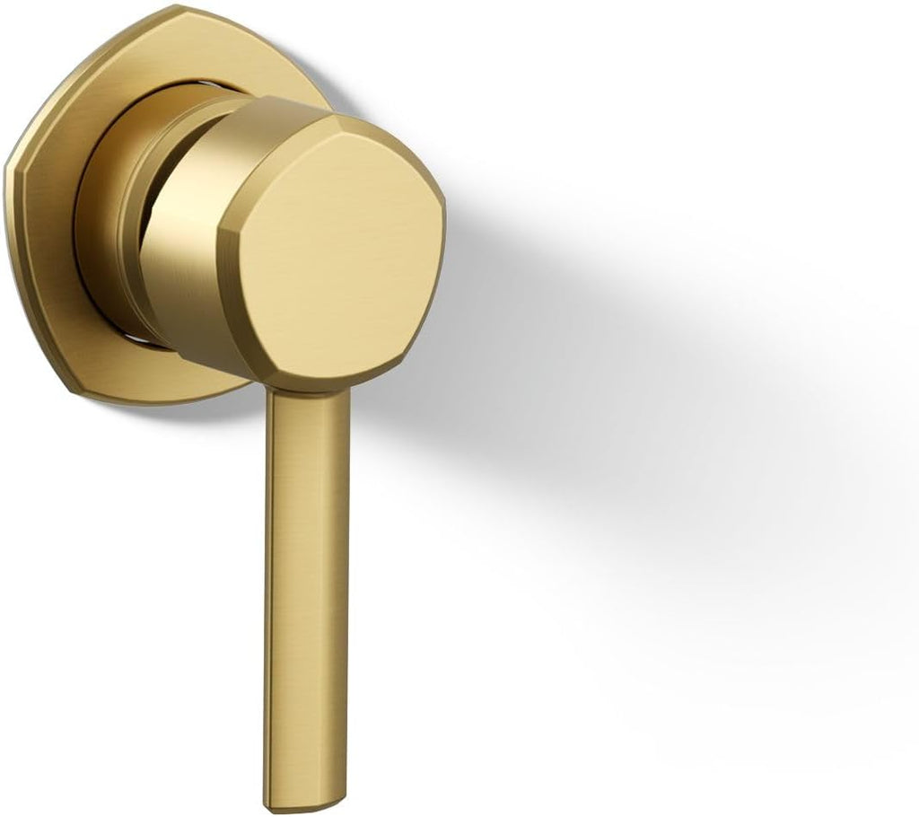 KOHLER K-27012-4-2MB Occasion Wall-Mount Bathroom Sink Faucet Handle, Premium Durable Metal, Corrosion Resistant, Vibrant Brushed Moderne Brass