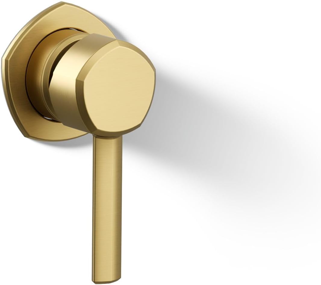 KOHLER K-27012-4-2MB Occasion Wall-Mount Bathroom Sink Faucet Handle, Premium Durable Metal, Corrosion Resistant, Vibrant Brushed Moderne Brass