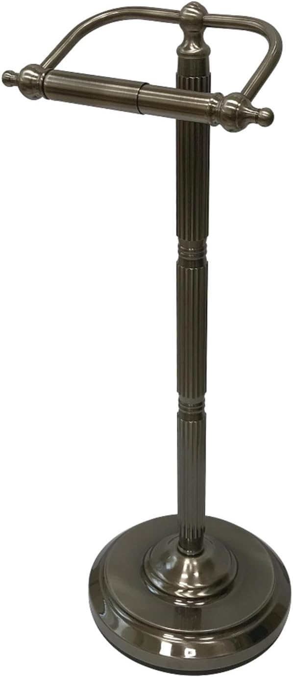Kingston Brass CC2104 Georgian Freestanding Toilet Paper Holder, Black Stainless