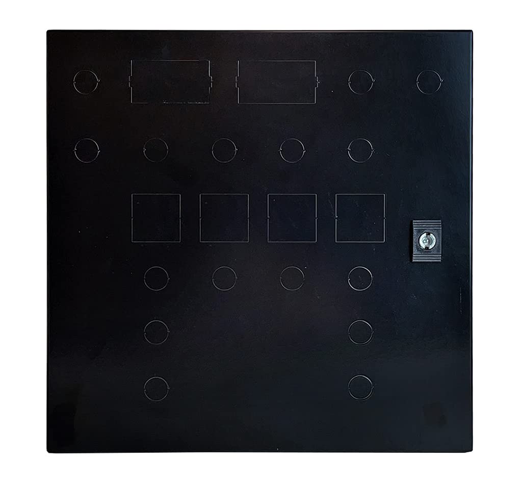 AUBER 30A Brew Panel Wall-Mount Black Steel Enclosure with Knockouts, Includes 80A Heat Sink