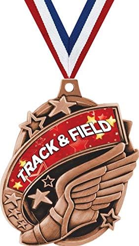 Crown Awards Track & Field Medals - 2' Kudos Third Place Track Award Medals Bronze